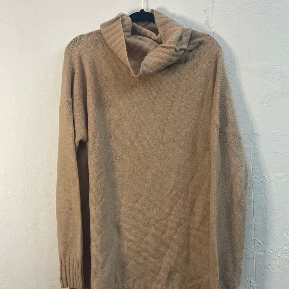 Turtle neck sweater dress
